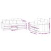 vidaXL Ensemble de canap&eacute;s 2 pcs avec coussins Jaune Velours