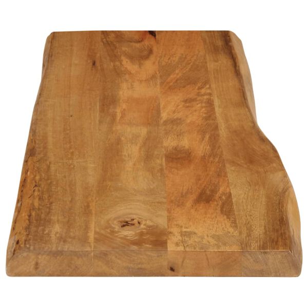 vidaXL Dessus de table 110x40x3,8 cm bord vivant bois massif manguier