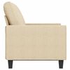 vidaXL Canap&eacute; &agrave; 2 places Cr&egrave;me 120 cm Tissu