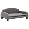 vidaXL Canap&eacute; pour enfants gris 70x45x30 cm similicuir