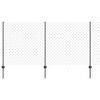 vidaXL Cl&ocirc;ture grillag&eacute;e avec poteau 25 x 1,2 m Acier recouvert de PVC