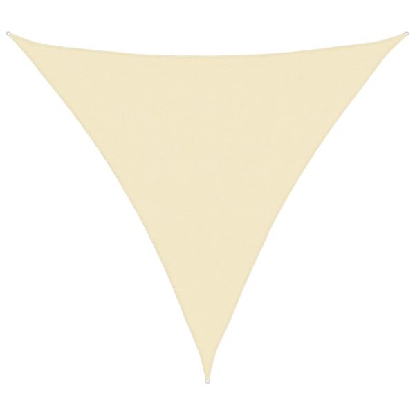 vidaXL Voile d'ombrage 160 g/m&sup2; Cr&egrave;me 6x6x6 m PEHD