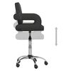 vidaXL Chaise pivotante de salle &agrave; manger Noir Similicuir