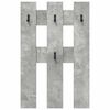 vidaXL Porte-manteau mural Montage mural Gris b&eacute;ton 65 x 3 x 100 cm