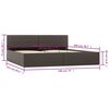 vidaXL Cadre de lit avec rangement hydraulique Similicuir 180x200 cm