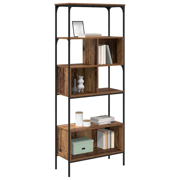 vidaXL Biblioth&egrave;que Bois Ancien 76 x 33 x 188,5 cm Bois d'ing&eacute;nierie