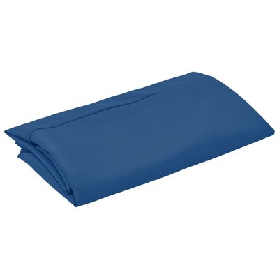 vidaXL Tissu de remplacement pour parasol déporté Bleu azuré 350 cm