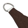 vidaXL Voile de parasol tissu oxford triangulaire 3x4x5 m marron