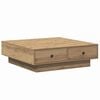 vidaXL Table basse Ch&ecirc;ne artisanal 90 x 90 x 28 cm Bois d'ing&eacute;nierie