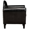 vidaXL Chaise cabriolet Noir 77x65x79 cm Cuir v&eacute;ritable