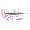 vidaXL Cadre de lit sans matelas bois massif 180x200 cm