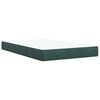 vidaXL Sommier &agrave; lattes de lit et matelas Vert fonc&eacute; 120x200cm Velours
