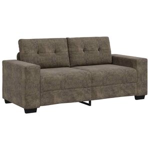 vidaXL | Canap&eacute; Loveseat | avec coussin Gris fonc&eacute; Cuir artificiel