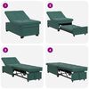vidaXL Canap&eacute;-Lit Vert fonc&eacute; 194 x 67 x 82 cm Velours