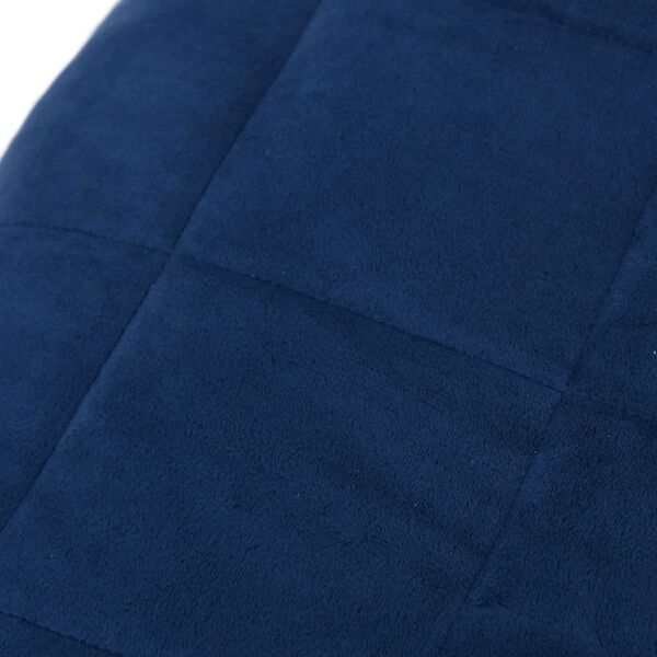 vidaXL Couverture lest&eacute;e Bleu 122x183 cm 9 kg Tissu