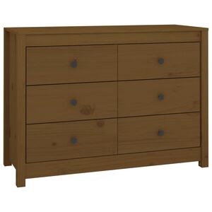 vidaXL Armoire lat&eacute;rale Marron Miel 100x40x72 cm Bois de pin massif