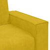 vidaXL Canap&eacute; &agrave; 3 places Jaune 180 cm Velours