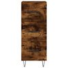 vidaXL Buffet haut Ch&ecirc;ne fum&eacute; 34,5x34x180 cm Bois d'ing&eacute;nierie