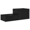 vidaXL Armoire de rangement 2 pcs Ch&ecirc;ne noir 108 x 41 x 40 cm