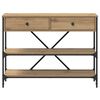 vidaXL Table console avec tiroir Marron 100 x 34,5 x 75 cm bois