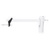 vidaXL Pince &agrave; parasol pour balcon blanc 38 mm acier