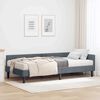 vidaXL Cadre de lit d'angle avec matelas Autre 2 pcs Gris Velours