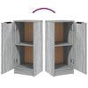 vidaXL Buffets 2 pcs Sonoma gris 30x30x70 cm Bois d'ing&eacute;nierie