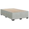 vidaXL Sommier &agrave; lattes de lit et matelas Gris clair 120x200cm Velours