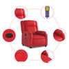vidaXL Fauteuil de massage inclinable rouge similicuir