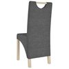vidaXL Chaises &agrave; manger lot de 6 gris fonc&eacute; tissu