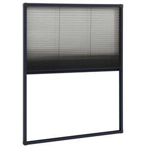 vidaXL Moustiquaire pliss&eacute;e pour fen&ecirc;tre Aluminium Anthracite 60x80 cm