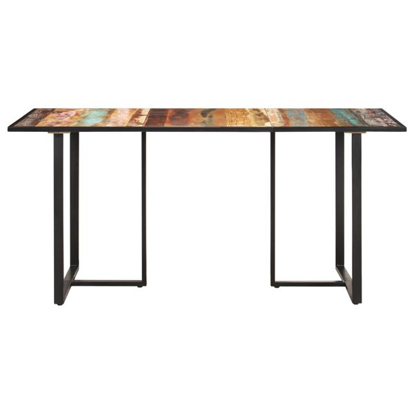 vidaXL Table de salle à manger 160 cm Bois de récupération massif