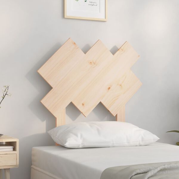 vidaXL T&ecirc;te de lit 72,5x3x81 cm Bois massif de pin