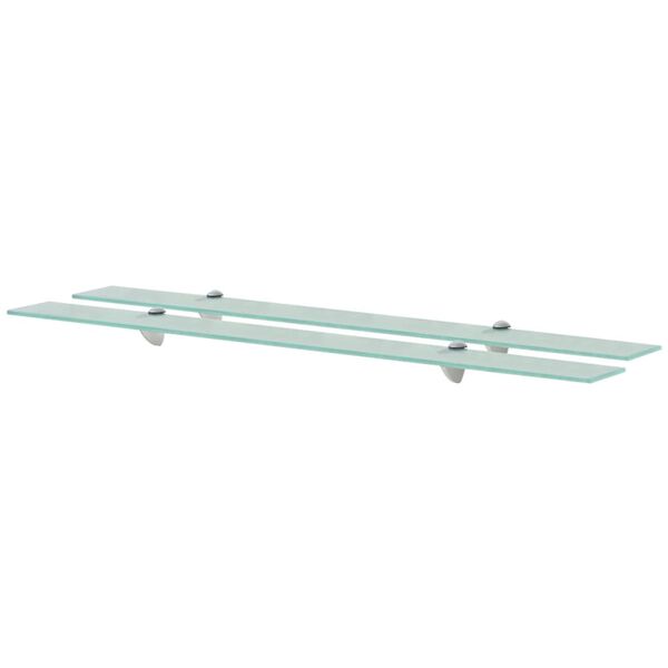 vidaXL &Eacute;tag&egrave;res murales 2 pcs Verre 100 x 10 cm 8 mm
