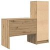 vidaXL Bureau avec tiroir 2 pcs Ch&ecirc;ne artisanal