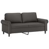 vidaXL Canap&eacute; &agrave; 2 places Gris 140 cm Similicuir