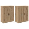 vidaXL Meuble mural 2 pc Ch&ecirc;ne artisanal 69,5 x 34 x 90 cm