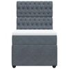 vidaXL Sommier &agrave; lattes de lit avec matelas Gris fonc&eacute; 100x200 cm