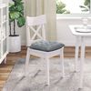vidaXL Coussins de si&egrave;ge 4 pcs Gris clair 40 x 40 x 6 cm tissu