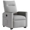 vidaXL Fauteuil inclinable &eacute;lectrique gris nuage tissu