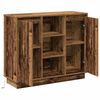 vidaXL Buffet LED Bois ancien 90 x 32 x 75 cm Bois d'ing&eacute;nierie