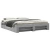 vidaXL Cadre de lit sans matelas sonoma gris 200x200 cm