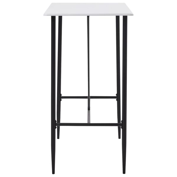 vidaXL Ensemble de bar 5 pcs Similicuir Blanc