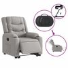 vidaXL Fauteuil inclinable &eacute;lectrique gris nuage tissu