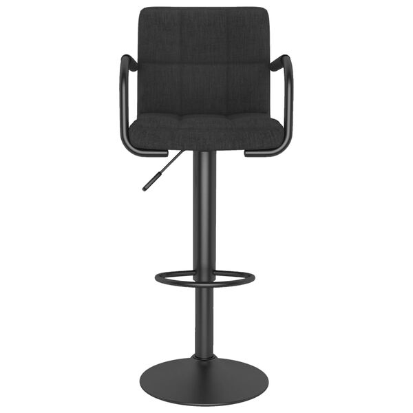 vidaXL Tabourets de bar lot de 2 noir tissu