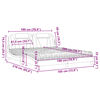 vidaXL Lit Viana avec matelas gris 180x200 cm similicuir