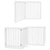 vidaXL Barri&egrave;re pour chien porte pliable 12 panneaux bois de peuplier