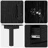 vidaXL Haut Armoire avec tiroir 2 pcs Ch&ecirc;ne noir Bois d'ing&eacute;nierie