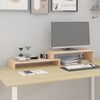 vidaXL Support pour moniteur (52-101)x22x14 cm Bois de pin solide