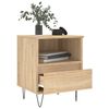 vidaXL Table de chevet ch&ecirc;ne sonoma 40x35x50 cm bois d&rsquo;ing&eacute;nierie
